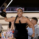 Sheryl Lee Ralph (R) accepts Outstanding Supporting Actress in a Comedy Series for “Abbott Elementary” onstage during the 74th Primetime Emmys at Microsoft Theater on September 12, 2022 in Los Angeles, California. (Photo by Kevin Winter/Getty Images)